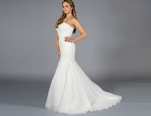 Lace Corseted Fishtail Gown