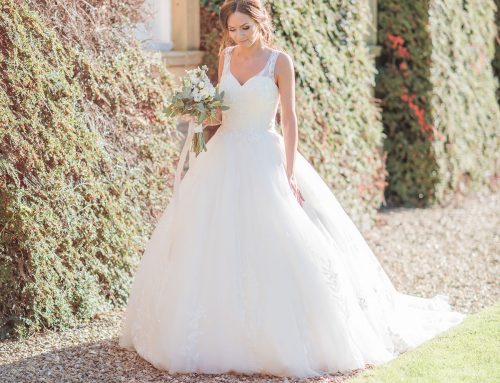 Stunning Champagne Cathedral Gown